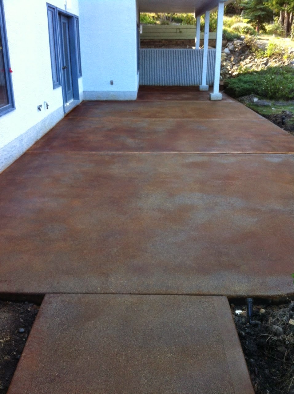 How to Acid Stain a Concrete Patio Floor Direct Colors